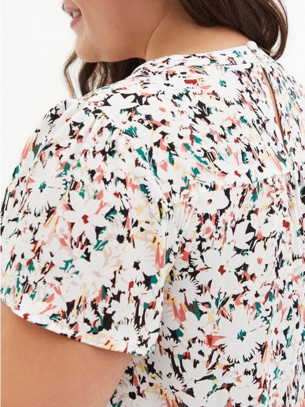Torrid Floral Keyhole Top - Picture 3 of 9